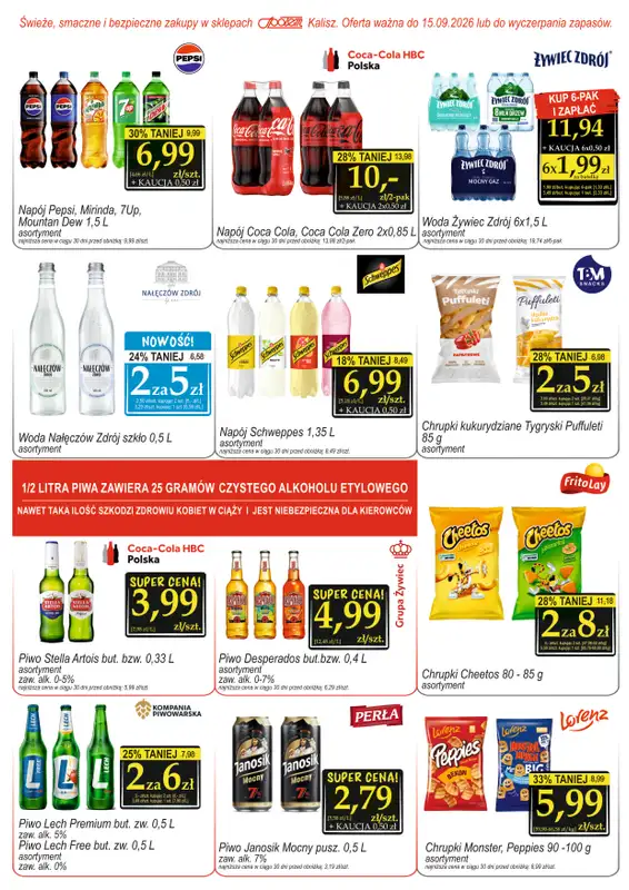 Społem - Blisko i Korzystnie - gazetka promocyjna Gazetka PSS Kalisz od środy 19.08 do wtorku 15.09 - strona 6