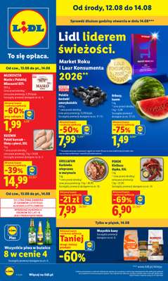 Lidl - gazetka promocyjna Gazetka Ważna Od 12.08 Do 14.08 od środy 12.08 do piątku 14.08