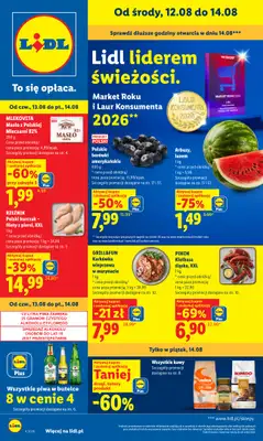 Lidl - gazetka promocyjna Gazetka Ważna Od 12.08 Do 14.08 od środy 12.08 do piątku 14.08