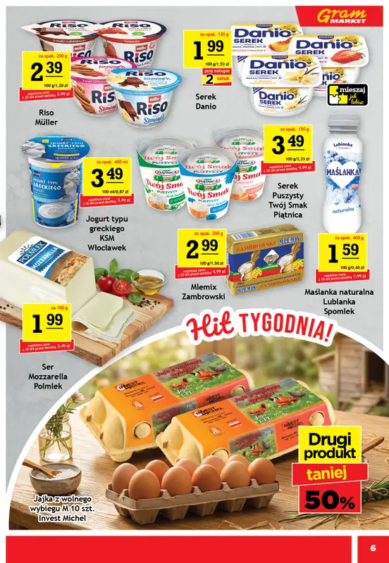 Gram Market - gazetka promocyjna Gazetka od środy 19.08 do wtorku 25.08 - strona 6