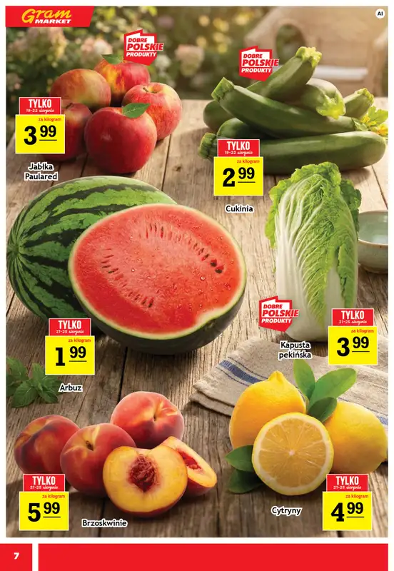 Gram Market - gazetka promocyjna Gazetka od środy 19.08 do wtorku 25.08 - strona 7