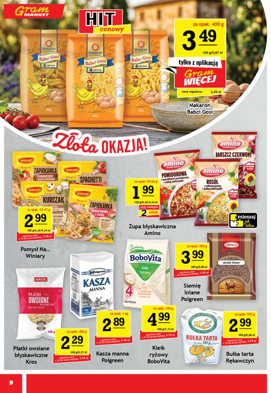 Gram Market - gazetka promocyjna Gazetka od środy 19.08 do wtorku 25.08 - strona 9