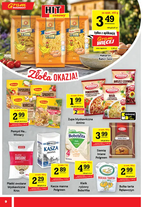 Gram Market - gazetka promocyjna Gazetka od środy 19.08 do wtorku 25.08 - strona 9