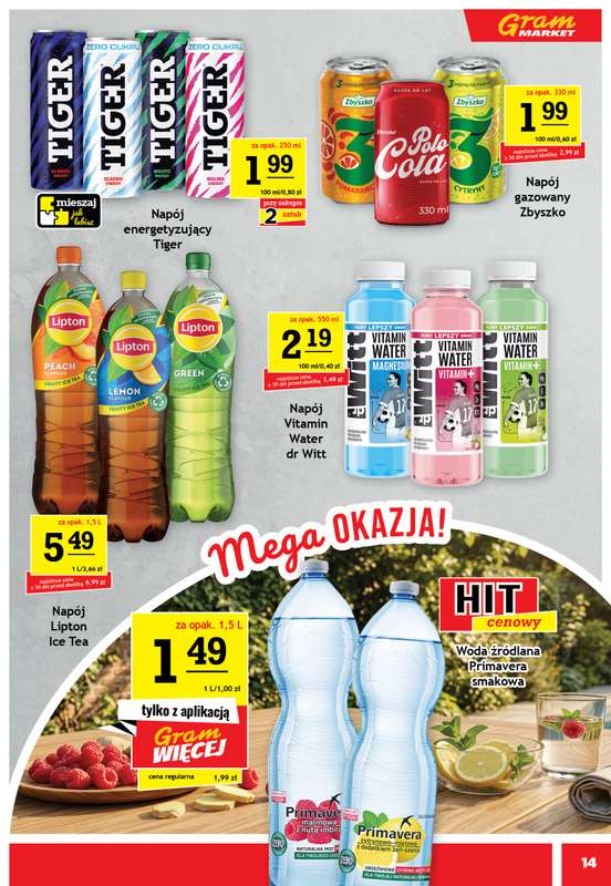 Gram Market - gazetka promocyjna Gazetka od środy 19.08 do wtorku 25.08 - strona 14