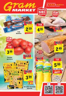 Gram Market - gazetka promocyjna Gazetka od środy 19.08 do wtorku 25.08