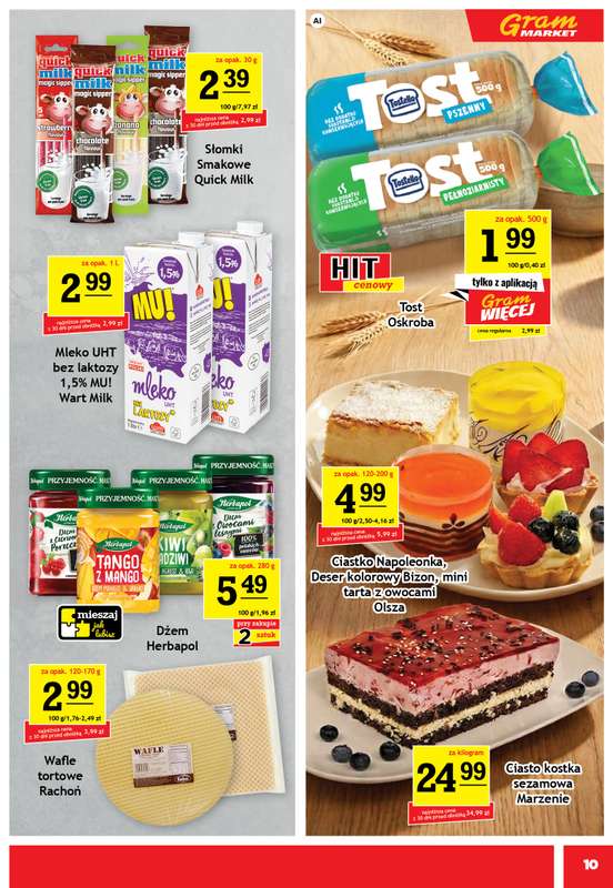 Gram Market - gazetka promocyjna Gazetka od środy 19.08 do wtorku 25.08 - strona 10