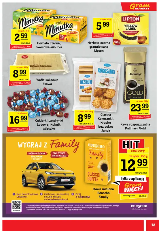 Gram Market - gazetka promocyjna Gazetka od środy 19.08 do wtorku 25.08 - strona 12