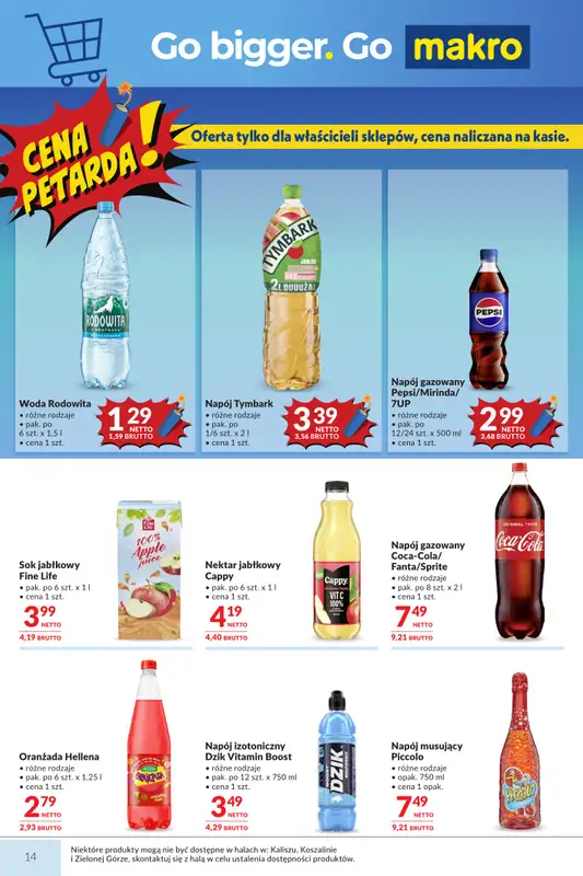 Makro - gazetka promocyjna Mega oferty dla Twojego Sklepu od wtorku 18.08 do poniedziałku 31.08 - strona 14