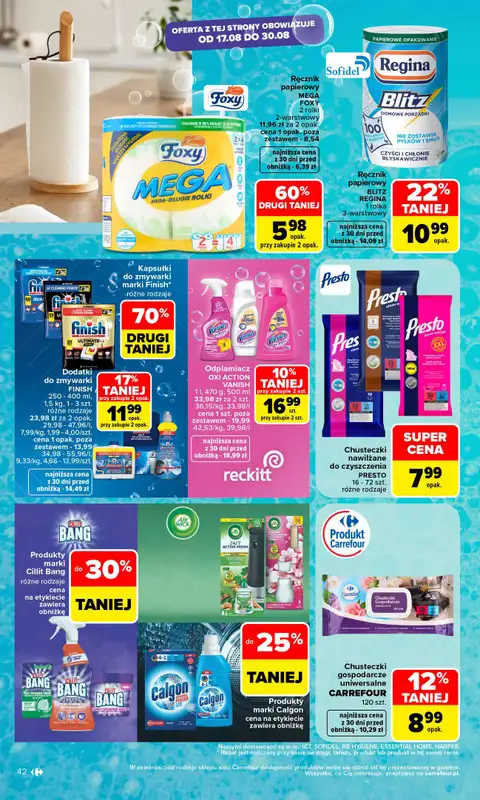 Carrefour - gazetka promocyjna Gazetka Carrefour od poniedziałku od poniedziałku 17.08 do soboty 22.08 - strona 44