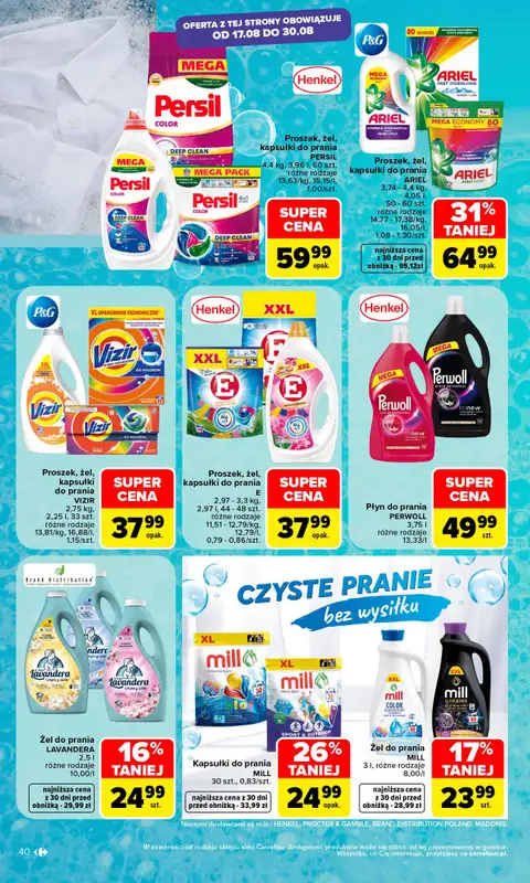 Carrefour - gazetka promocyjna Gazetka Carrefour od poniedziałku od poniedziałku 17.08 do soboty 22.08 - strona 42