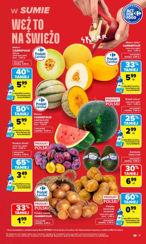 Carrefour - gazetka promocyjna Gazetka Carrefour od poniedziałku  do soboty 22.08 - strona 17