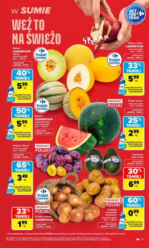Carrefour - gazetka promocyjna Gazetka Carrefour od poniedziałku od poniedziałku 17.08 do soboty 22.08 - strona 17