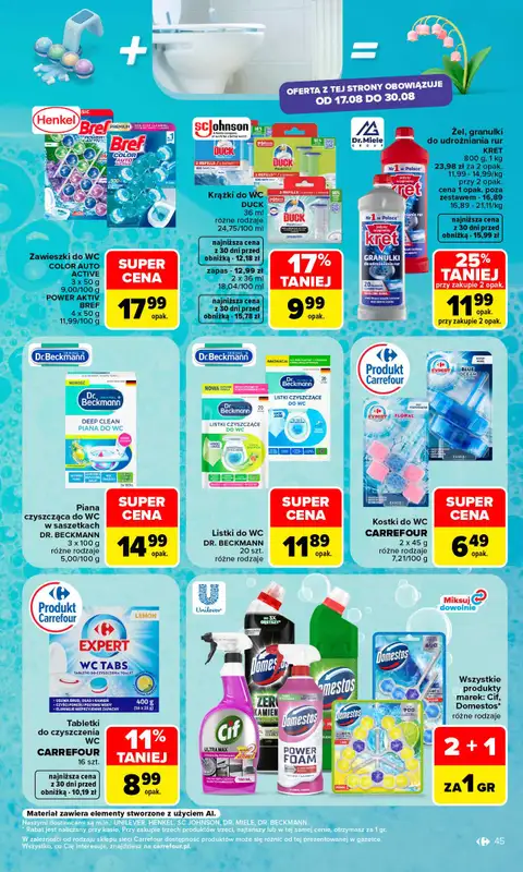 Carrefour - gazetka promocyjna Gazetka Carrefour od poniedziałku od poniedziałku 17.08 do soboty 22.08 - strona 47
