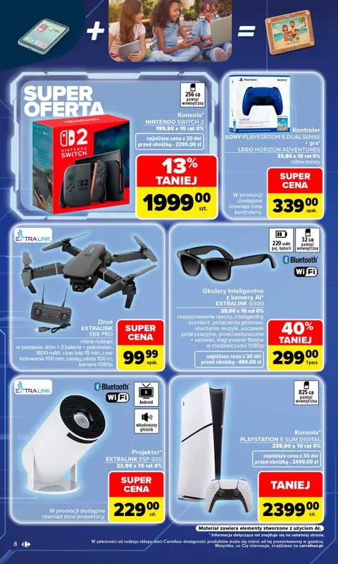 Carrefour - gazetka promocyjna Gazetka Multimedia dla każdego od poniedziałku 17.08 do soboty 05.09 - strona 8