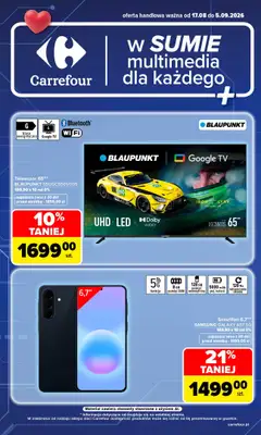 Carrefour - gazetka promocyjna Gazetka Multimedia dla każdego od poniedziałku 17.08 do soboty 05.09