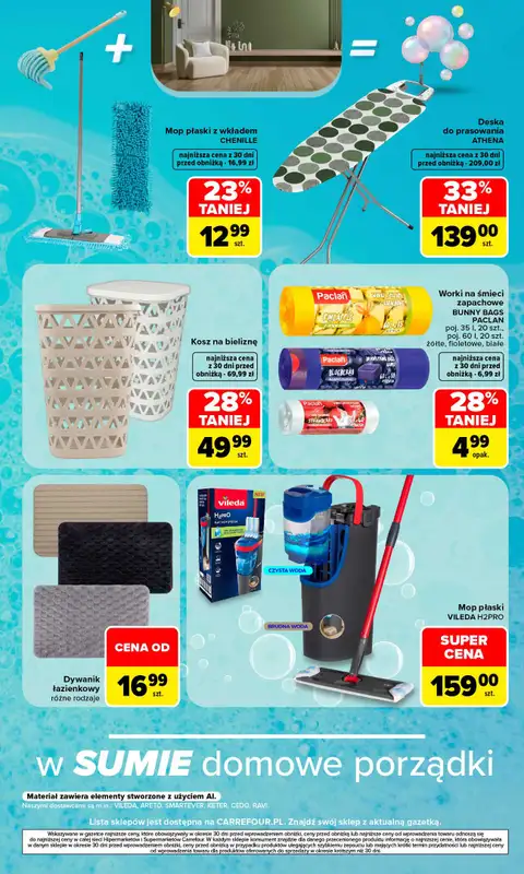 Carrefour Market - gazetka promocyjna Gazetka Porządki pełne okazji od poniedziałku 17.08 do niedzieli 30.08 - strona 9