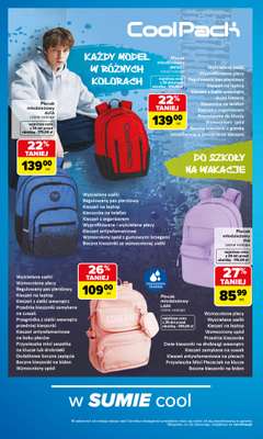 Carrefour - gazetka promocyjna Gazetka Szkolna oferta na plecaki, piórniki i worki  do soboty 12.09 - strona 10