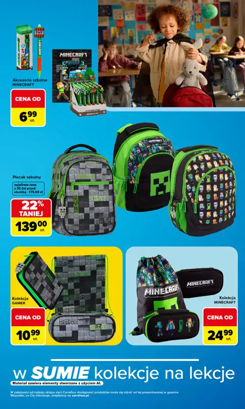 Carrefour - gazetka promocyjna Gazetka Szkolna oferta na plecaki, piórniki i worki od soboty 15.08 do soboty 12.09 - strona 5