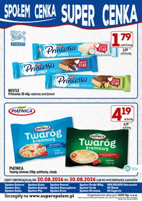 Społem - Blisko i Korzystnie - gazetka promocyjna Super Cenka od czwartku 20.08 do niedzieli 30.08 - strona 2