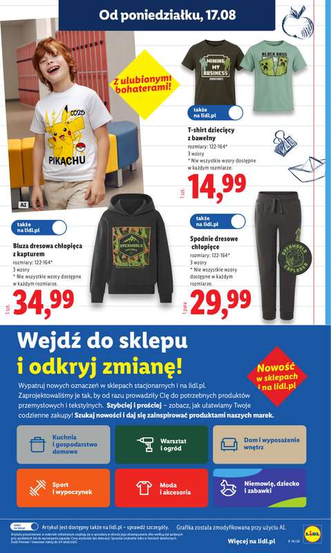 Lidl - gazetka promocyjna Oferta od poniedziałku od poniedziałku 17.08 do środy 19.08 - strona 33