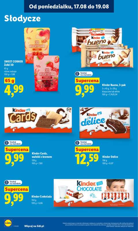 Lidl - gazetka promocyjna Oferta od poniedziałku od poniedziałku 17.08 do środy 19.08 - strona 66