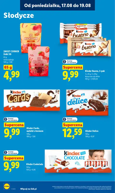 Lidl - gazetka promocyjna Oferta od poniedziałku od poniedziałku 17.08 do środy 19.08 - strona 66