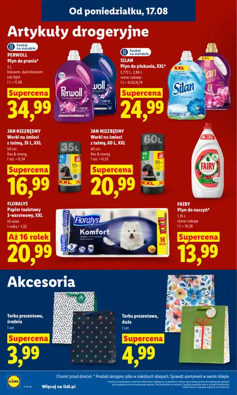 Lidl - gazetka promocyjna Oferta od poniedziałku od poniedziałku 17.08 do środy 19.08 - strona 76