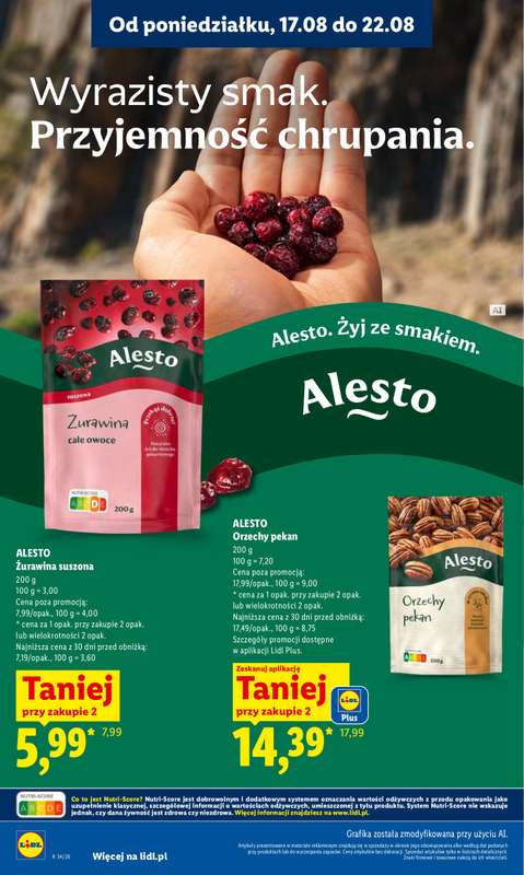 Lidl - gazetka promocyjna Oferta od poniedziałku od poniedziałku 17.08 do środy 19.08 - strona 62