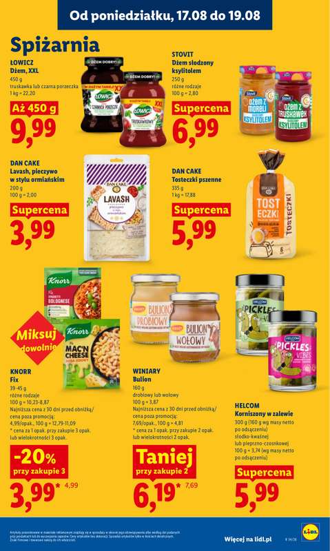 Lidl - gazetka promocyjna Oferta od poniedziałku od poniedziałku 17.08 do środy 19.08 - strona 69