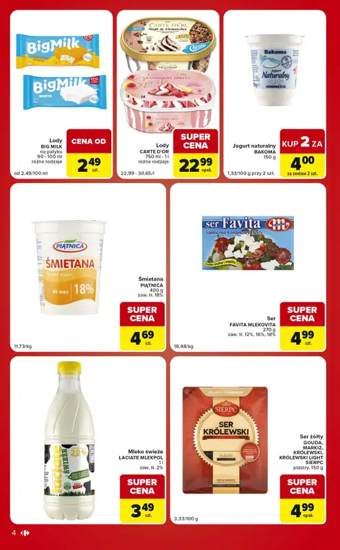 Carrefour Market - gazetka promocyjna Gazetka Ekspresowe zakupy od wtorku 18.08 do poniedziałku 24.08 - strona 4