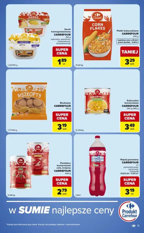 Carrefour Market - gazetka promocyjna Gazetka Ekspresowe zakupy od wtorku 18.08 do poniedziałku 24.08 - strona 11