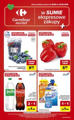 Carrefour Market - gazetka promocyjna Gazetka Ekspresowe zakupy od wtorku 18.08 do poniedziałku 24.08