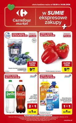 Carrefour Market - gazetka promocyjna Gazetka Ekspresowe zakupy od wtorku 18.08 do poniedziałku 24.08