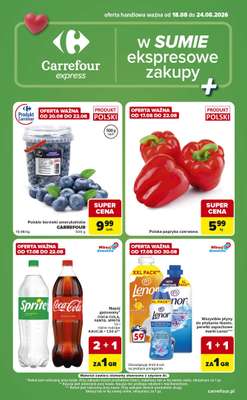 Carrefour Express - gazetka promocyjna Gazetka Express od wtorku 18.08 do poniedziałku 24.08