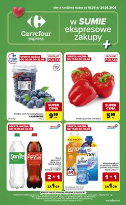 Carrefour Express - gazetka promocyjna Gazetka Express od wtorku 18.08 do poniedziałku 24.08