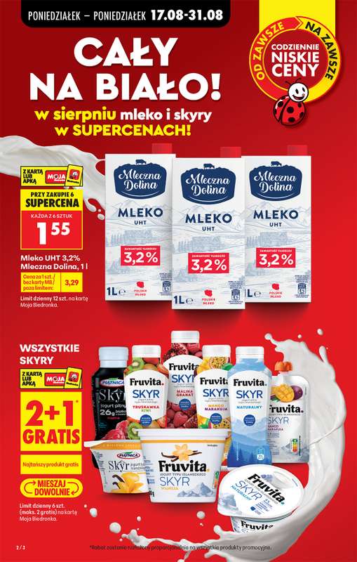 Biedronka - gazetka promocyjna Od poniedziałku od poniedziałku 17.08 do soboty 22.08 - strona 2