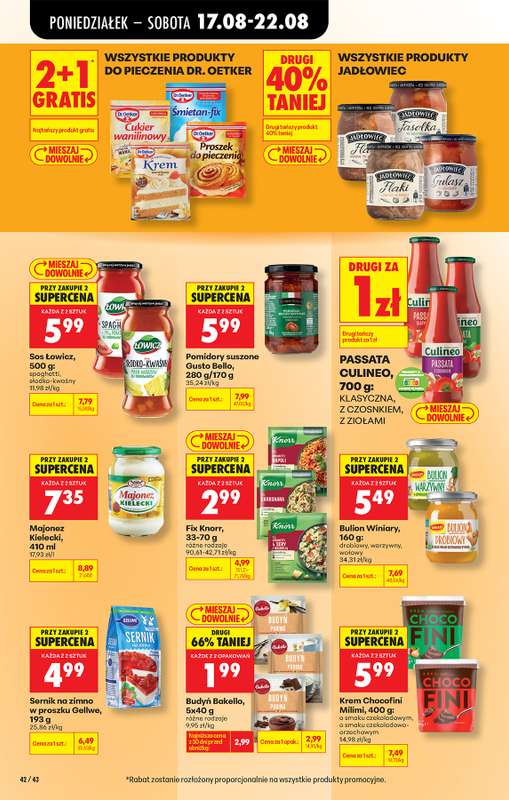 Biedronka - gazetka promocyjna Od poniedziałku od poniedziałku 17.08 do soboty 22.08 - strona 58