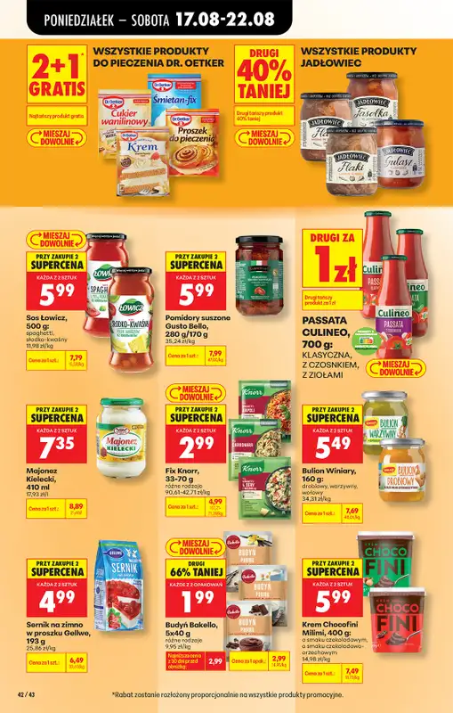 Biedronka - gazetka promocyjna Od poniedziałku od poniedziałku 17.08 do soboty 22.08 - strona 58