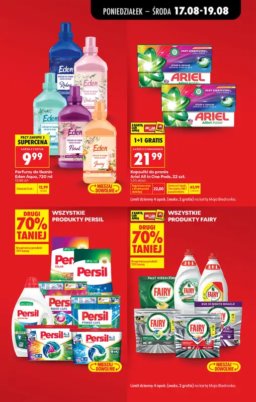 Biedronka - gazetka promocyjna Od poniedziałku od poniedziałku 17.08 do soboty 22.08 - strona 19