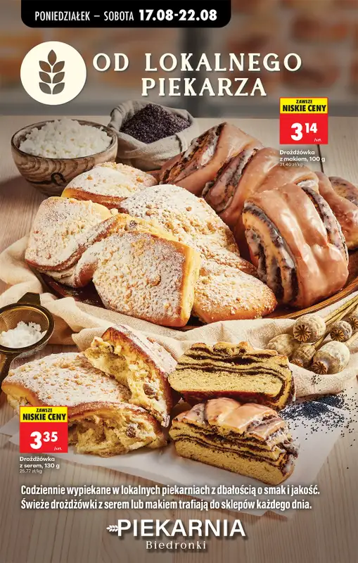 Biedronka - gazetka promocyjna Od poniedziałku od poniedziałku 17.08 do soboty 22.08 - strona 44