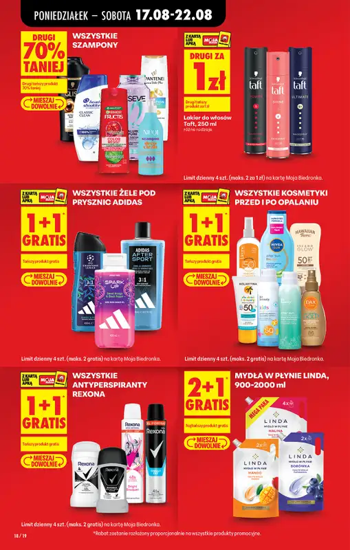 Biedronka - gazetka promocyjna Od poniedziałku, Z ladą tradycyjną od poniedziałku 17.08 do soboty 22.08 - strona 22