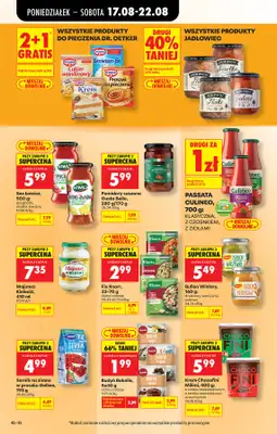 Biedronka - gazetka promocyjna Od poniedziałku, Z ladą tradycyjną od poniedziałku 17.08 do soboty 22.08 - strona 58