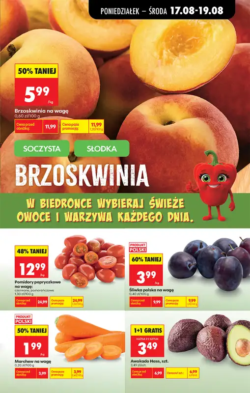Biedronka - gazetka promocyjna Od poniedziałku, Z ladą tradycyjną od poniedziałku 17.08 do soboty 22.08 - strona 29