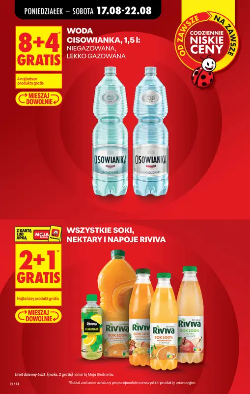 Biedronka - gazetka promocyjna Od poniedziałku, Z ladą tradycyjną od poniedziałku 17.08 do soboty 22.08 - strona 12