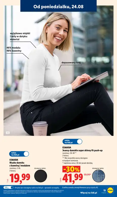 Lidl - gazetka promocyjna Katalog od poniedziałku 24.08 do niedzieli 30.08 - strona 15