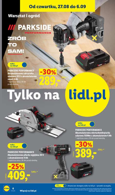 Lidl - gazetka promocyjna Katalog od poniedziałku 24.08 do niedzieli 30.08 - strona 6