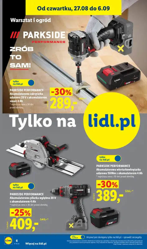 Lidl - gazetka promocyjna Katalog od poniedziałku 24.08 do niedzieli 30.08 - strona 6
