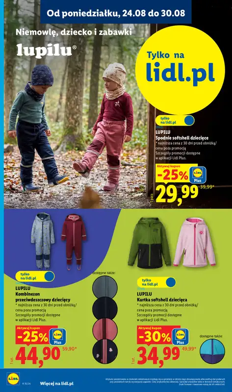 Lidl - gazetka promocyjna Katalog od poniedziałku 24.08 do niedzieli 30.08 - strona 24