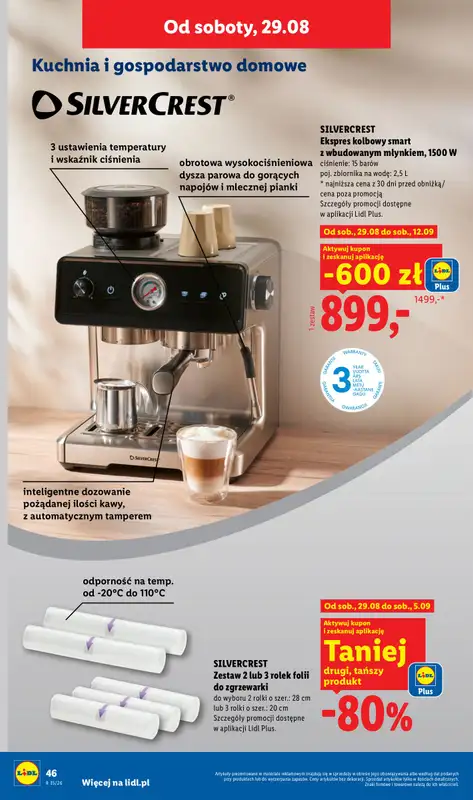 Lidl - gazetka promocyjna Katalog od poniedziałku 24.08 do niedzieli 30.08 - strona 52