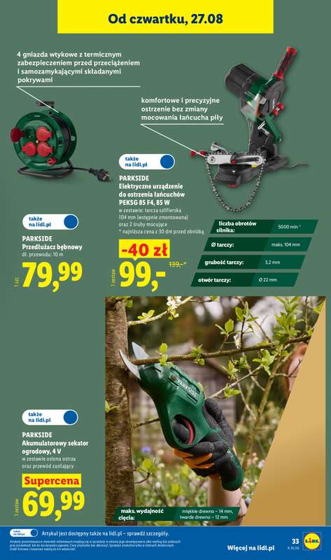 Lidl - gazetka promocyjna Katalog od poniedziałku 24.08 do niedzieli 30.08 - strona 39